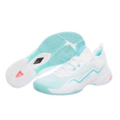 Badmintonschoenen Voor Dames BS 900 Ultra Lite Wit Turquoise -Quechua Schoenen Verkoopwinkel badmintonschoenen voor dames bs 900 ultra lite wit turquoise 10
