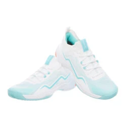Badmintonschoenen Voor Dames BS 900 Ultra Lite Wit Turquoise -Quechua Schoenen Verkoopwinkel badmintonschoenen voor dames bs 900 ultra lite wit turquoise 14