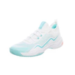 Badmintonschoenen Voor Dames BS 900 Ultra Lite Wit Turquoise -Quechua Schoenen Verkoopwinkel badmintonschoenen voor dames bs 900 ultra lite wit turquoise 6