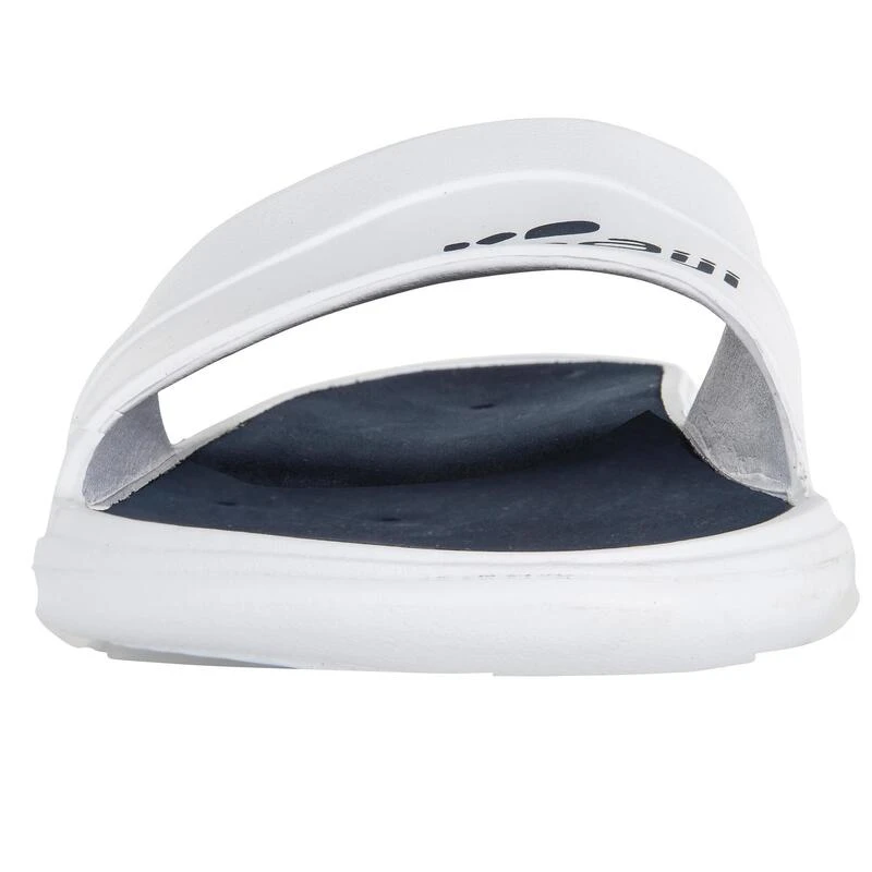 BADSLIPPERS VOOR HEREN SLAP 500 WIT/BLAUW 5 BADSLIPPERS VOOR HEREN SLAP 500 WIT/BLAUW - Afbeelding 5