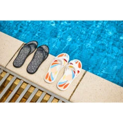 Badslippers Voor Zwemsport Dames Slap 500 11 Badslippers Voor Zwemsport Dames Slap 500 -Quechua Schoenen Verkoopwinkel badslippers voor zwembad dames slap 500 lea wit beige 4