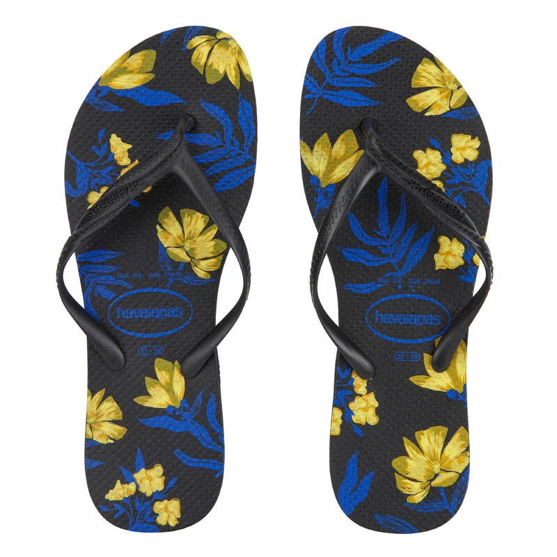 Havaianas DAMESTEENSLIPPERS Bloemen Zwart Opeco 2 Havaianas DAMESTEENSLIPPERS Bloemen Zwart Opeco - Afbeelding 2