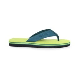 Regatta Heren Rico Teenslippers (Helder Kiwi/Pacifisch Groen) -Quechua Schoenen Verkoopwinkel heren rico teenslippers helder kiwipacifisch groen 2