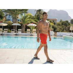 Herenteenslippers Voor Zwembad Tonga 500 Zwart/blauw/wit -Quechua Schoenen Verkoopwinkel herenteenslippers voor zwembad tonga 500 zwartblauwwit 5