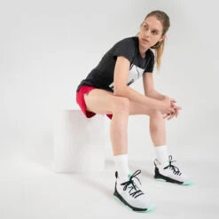 Lage Basketbalschoenen Voor Volwassenen Fast 500 W -Quechua Schoenen Verkoopwinkel lage basketbalschoenen voor volwassenen fast 500 w witmuntgroen 5