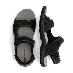 PU Leren Sandalen Trekking - Optimaal Draagcomfort - Voor Heren - Horten Sandal -Quechua Schoenen Verkoopwinkel pu leren sandalen trekking optimaal draagcomfort voor heren horten sandal 2