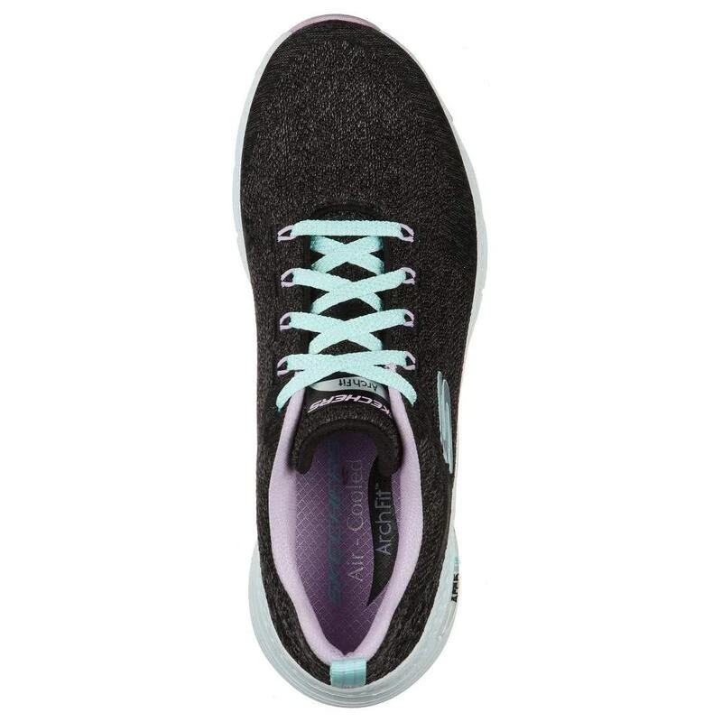 Skechers Schoenen Arch Fit - Comfy Wave Grijs - 149414-BKLV 3 Skechers Schoenen Arch Fit - Comfy Wave Grijs - 149414-BKLV - Afbeelding 3