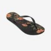 Havaianas Slippers Voor Dames Slim Floral Zwart