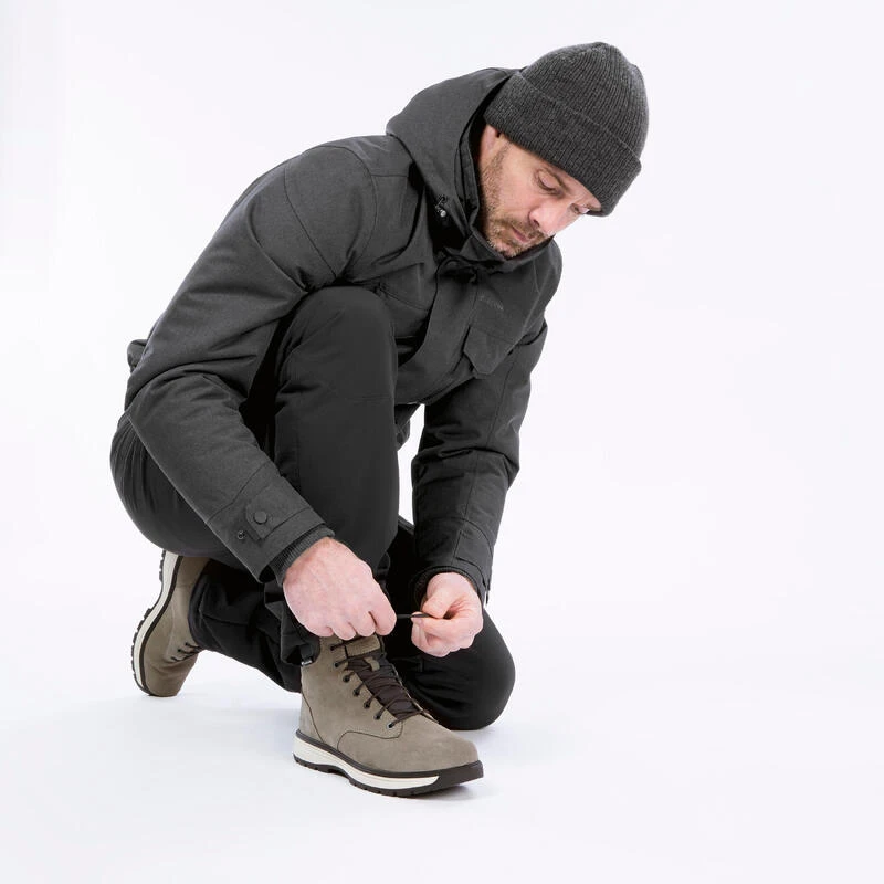 Quechua Warme Waterdichte En Hoge Leren Wandelschoenen Voor Heren SH100 X-warm 8 Quechua Warme Waterdichte En Hoge Leren Wandelschoenen Voor Heren SH100 X-warm - Afbeelding 8