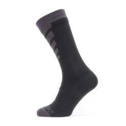 Sealskinz Waterdicht Warm Weer Mid Lengte - Zwart