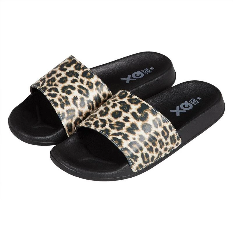 XQ Badslippers Dames Panter Print 2 XQ Badslippers Dames Panter Print - Afbeelding 2
