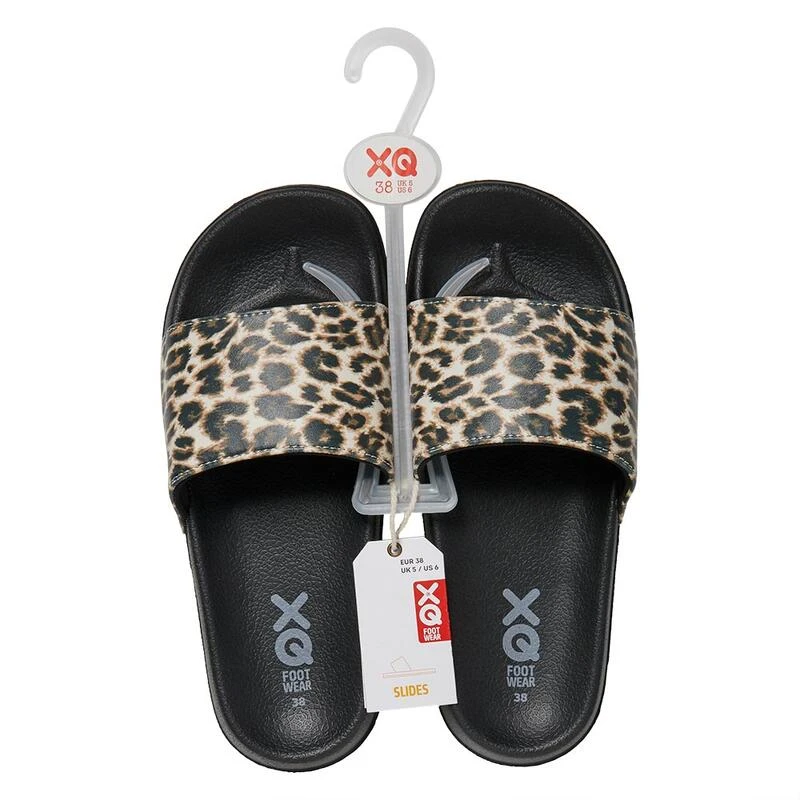 XQ Badslippers Dames Panter Print 4 XQ Badslippers Dames Panter Print - Afbeelding 4