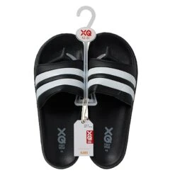 XQ Badslippers Heren Gestreept Zwart -Quechua Schoenen Verkoopwinkel xq badslippers heren gestreept zwart 3