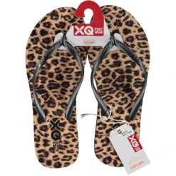 XQ Teenslippers Dames Panter Print 7 XQ Teenslippers Dames Panter Print -Quechua Schoenen Verkoopwinkel xq teenslippers dames panter print 3