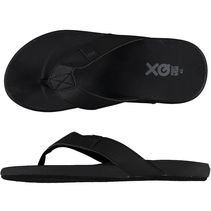 XQ Teenslippers Heren Comfortable Cushion Sole Zwart 2 XQ Teenslippers Heren Comfortable Cushion Sole Zwart - Afbeelding 2