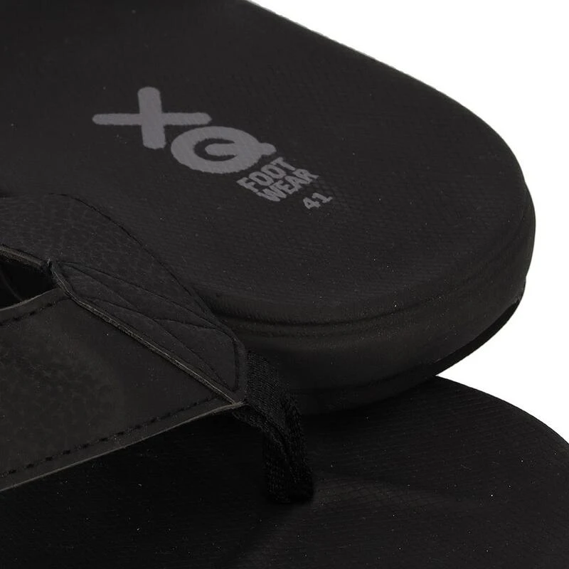 XQ Teenslippers Heren Comfortable Cushion Sole Zwart 4 XQ Teenslippers Heren Comfortable Cushion Sole Zwart - Afbeelding 4