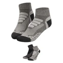 Xtreme Wandelsokken Quarter 2-pack Multi Grey -Quechua Schoenen Verkoopwinkel xtreme wandelsokken quarter 2 pack multi grey 2