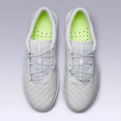 Kipsta Zaalvoetbalschoenen Ginka 900 Leer -Quechua Schoenen Verkoopwinkel zaalvoetbalschoenen ginka 900 leer grijs 6