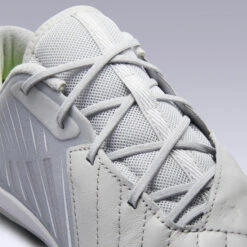 Kipsta Zaalvoetbalschoenen Ginka 900 Leer -Quechua Schoenen Verkoopwinkel zaalvoetbalschoenen ginka 900 leer grijs 9